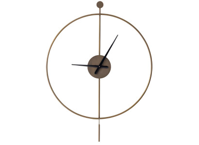 Moderne Wanduhr mit minimalistischer Form und markanten Linien