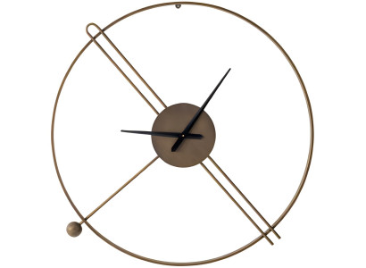 Moderne Wanduhr mit minimalistischer Geometrie und eleganten Akzenten