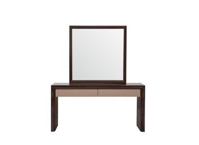 Eleganter Brauner Konsolentisch Designer Spiegel Wohnimmer Möbel