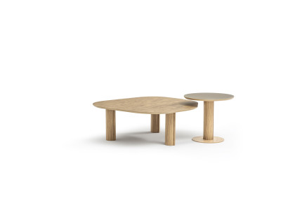 Zweiteiliges Set aus Couchtisch und Beistelltisch für das Wohnzimmer