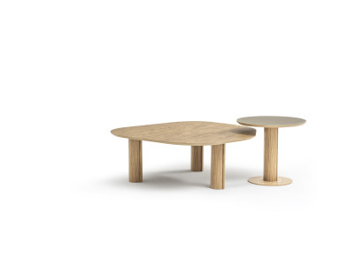 Zweiteiliges Set aus Couchtisch und Beistelltisch für das Wohnzimmer