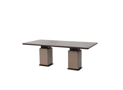 Moderner Brauner Esszimmertisch Designer Küchentische Holzmöbel