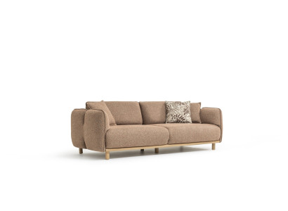 Stilvoller Beiger 4-Sitzer Sofa – Modernes Design für Ihr Wohnzimmer