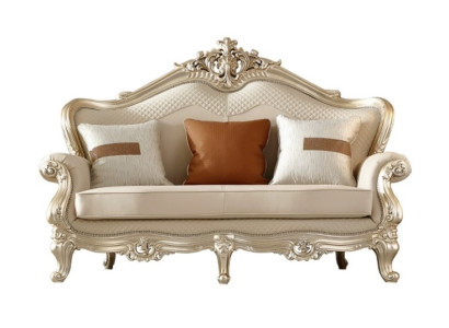 Luxuriöses 2-Sitzer Sofa Designer Ledercouch Wohnzimmer Sitzsofa