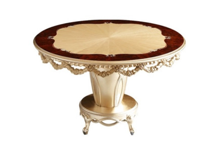 Stilvoller Rundtisch Klassischer Küchentisch Holz Familientisch