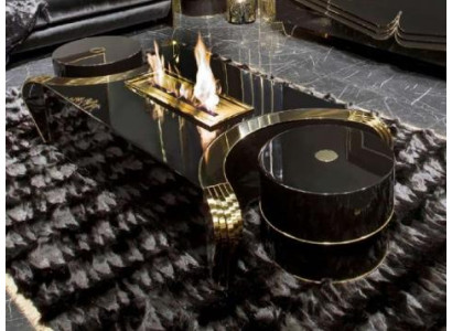 Exklusiver Schwarzer Couchtisch Designer Wohnzimmertisch Luxus Möbel