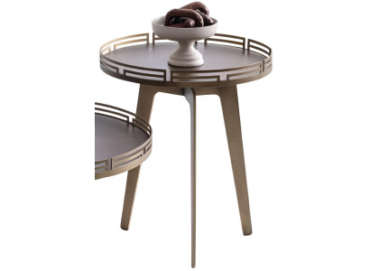 Robuster Runder Beistelltisch Exklusive Wohnzimmer Holztische