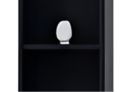 Stilvoller Schwarzes Holzregal Regal für das Wohnzimmer Designermöbel Regale