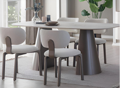 Modernes Weißes Esszimmer-Set – Holz-Esstisch und Stühle für Ihre Küche