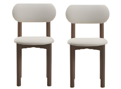 Stuhlset – Moderner Weißer Esszimmerstuhl und Holzstuhl für Esszimmer und Küche