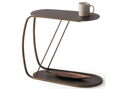 Moderner Beistelltisch mit harmonischem Design und praktischen Ablagen