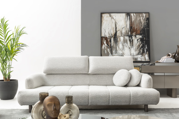 4-tlg. Wohnzimmer-Set 4-Sitzer Couchtisch Beistell- & Konsolentisch