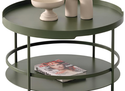 Grüner Wohnzimmer Couchtisch Ablagetisch Metalltisch Edle Möbel