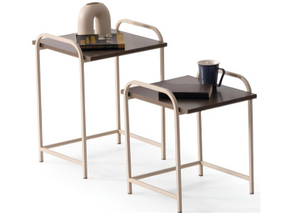 Modernes 2er-Set Beistelltische mit minimalistischem Design