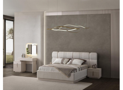 Elegantes Schlafzimmermöbel-Set mit Bett Nachttischen und Schminktisch stilvoll