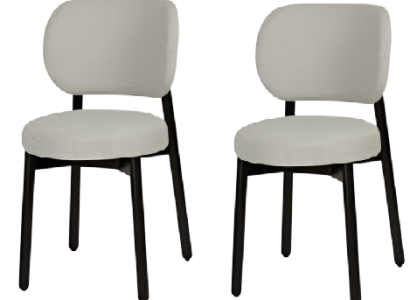 Stuhlset – Stoffweißer Küchenstuhl und Esszimmerstuhl als Designermöbel