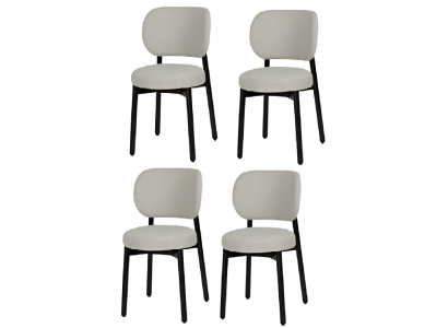 Stuhlset – Moderner Weißer Esszimmerstuhl und Polsterstuhl für Ihr Esszimmer