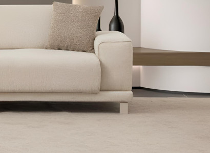 Beiges Modernes Wohnzimmer-Set – Luxuriöses 3-Sitzer Sofa und Weicher Sessel