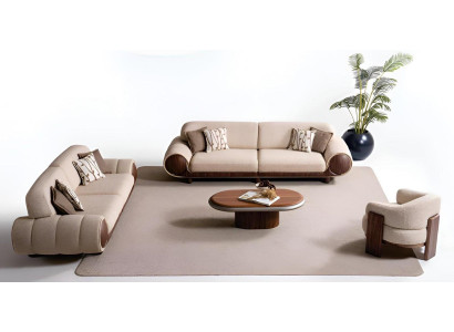 Moderne Wohnzimmer Couchgarnitur Designer Sofas Luxus Sessel 3tlg