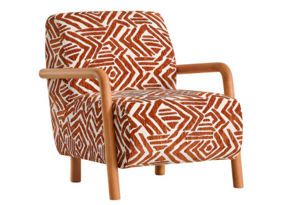 Stilvoller Sessel mit geometrischem Muster  Komfort und Design Modern Möbel