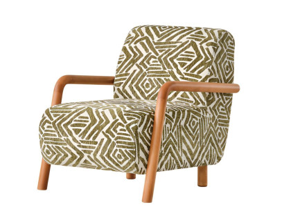 Stilvoller Sessel mit geometrischem Muster  Komfort und Design Modern Möbel