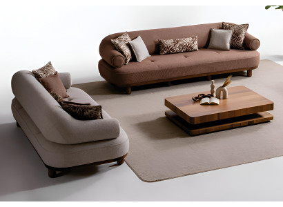 Moderne Wohnzimmer Sofagarnitur Stilvoller 4-Sitzer Edle Postersofas