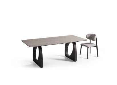 Moderner Grauer Esstisch Stilvolle Küchentische Designer Platte