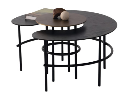 Eleganter moderner Couchtisch und praktischer Beistelltisch