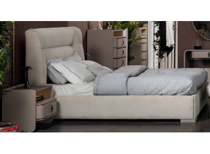 Designer Schlafzimmer Möbel Edles Doppelbett Nachttische 3tlg Set