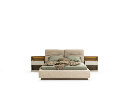 3-tlg. Schlafzimmer-Set: Elegantes Bett und 2 Nachttische für Ihr Schlafzimmer