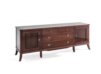 Elegantes Sideboard aus hochwertigem Holz mit Schubladen und Türen