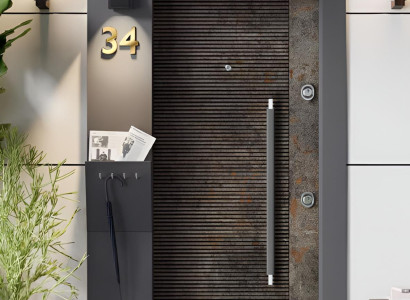 Stabile Graue Eingangstür Designer Stahltüren Sicherheitstüren