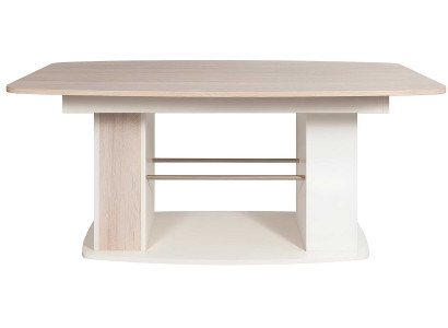 Eleganter Esstisch im modernen Design mit goldenen Akzenten