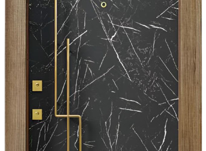 Schwarz-Weiße Eingangstür Designer Hoteltüren Edle Wohnungstüren