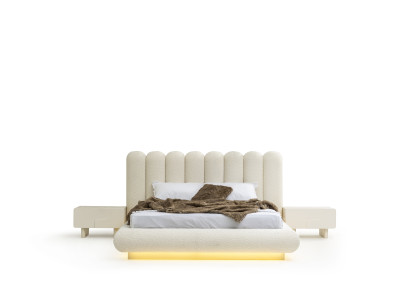 Stilvolles 3-tlg. Schlafzimmer-Set – Bett und Zwei Nachttische für Ihr Zuhause