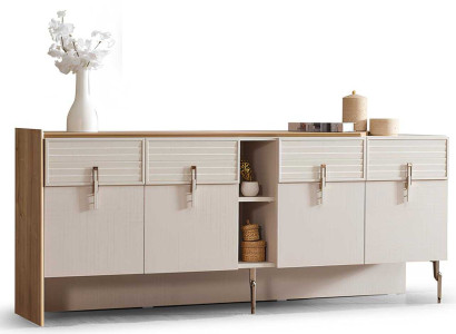 Sideboard mit funktionalen Fächern und modernem Design