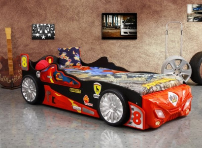 Autobett Bett mit Matratze Betten Sportwagen  Kinderbett Jugendbett Lagerware