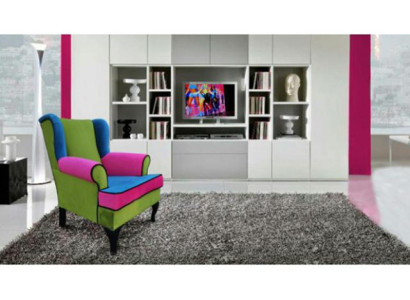 Chesterfield Ohrensessel Sessel Couch Relax Polster Designer Couchen Neu MULTIC!