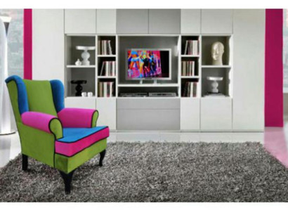 Chesterfield Ohrensessel Sessel Couch Relax Polster Designer Couchen Neu MULTIC!