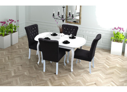 4x Chesterfield Stühle  Stuhl Set Polster Garnitur Küchen Wohnzimmer Esszimmer *