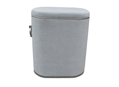 Fußhocker Ottomane Puff mit Klopfer Textil Hocker Polster Ottoman Pouf