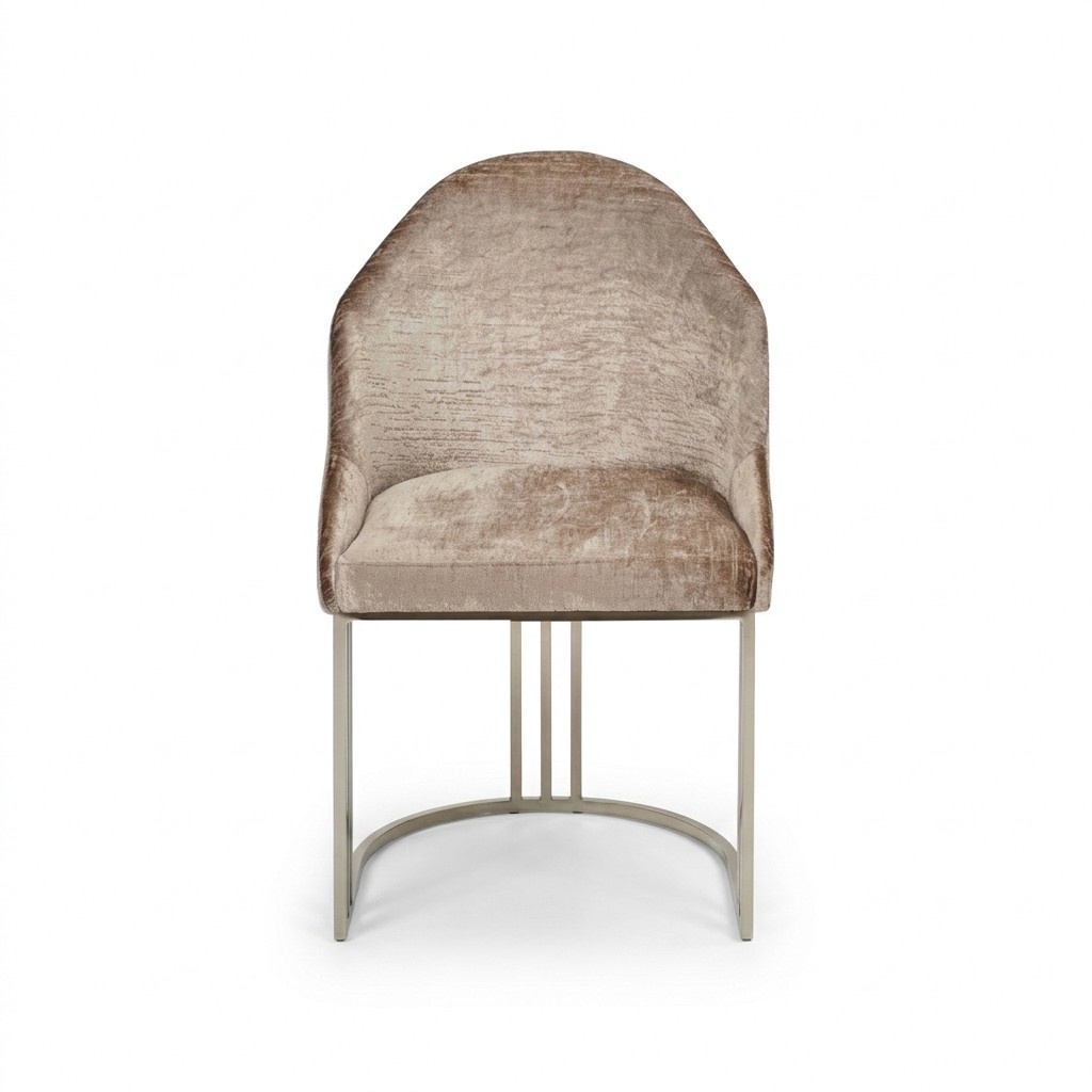 Esszimmer Stuhl 1 Sitzer Sessel Edelstahl Luxus Modern Möbel Design neu