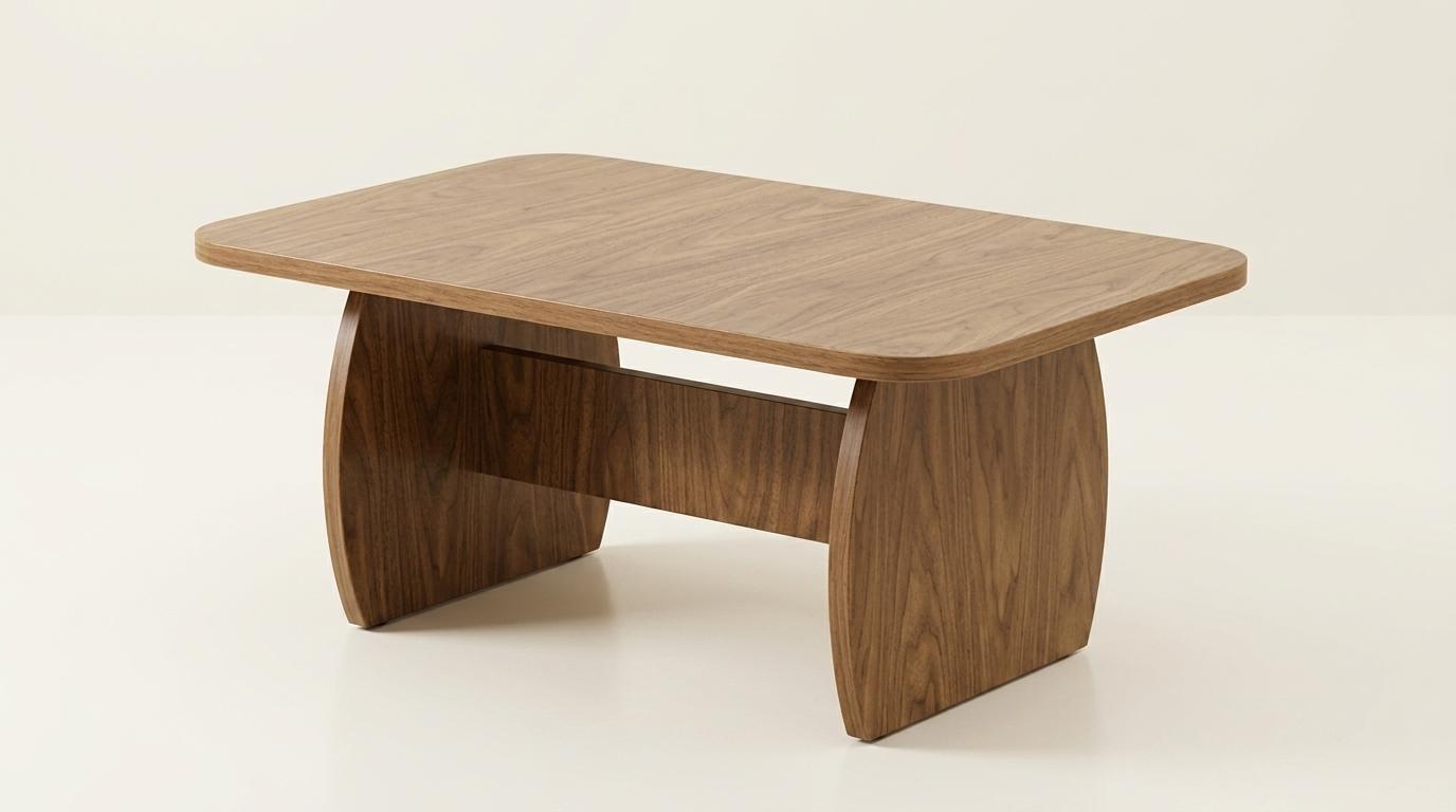 Couchtisch modern braun rechteckig Wohnzimmer bequem kompakt