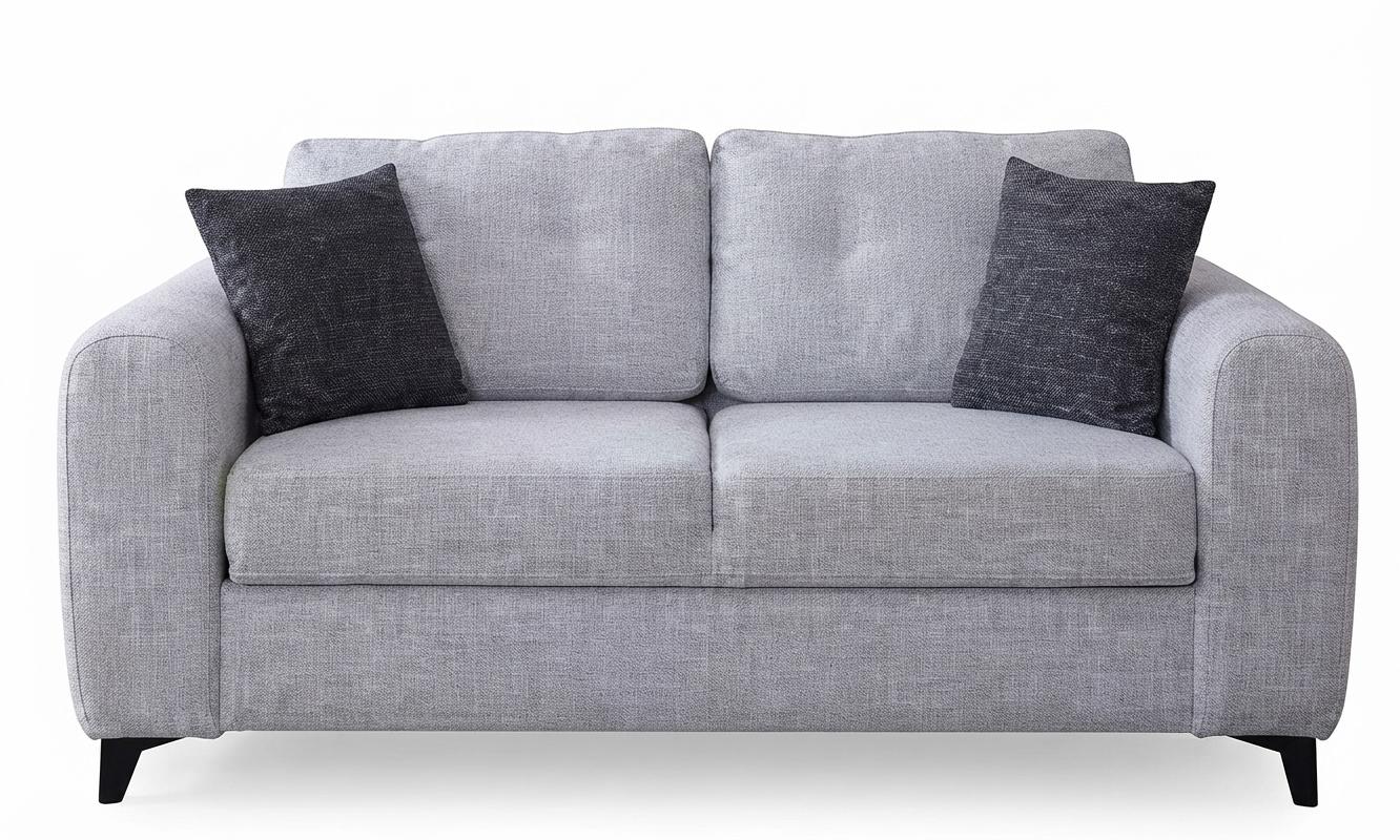 Komfortables Wohnzimmer Sofa 3-Sitzer Grau Modernes Design