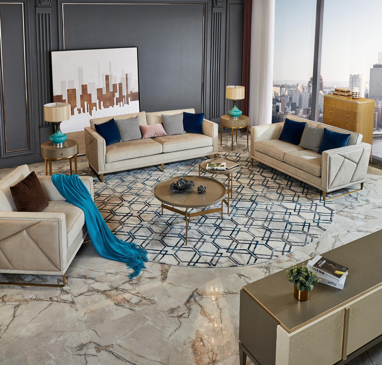 Sofagarnitur 3 2 1 Sitzer Set Design Sofas Polster Couchen Textil Relax Moderne