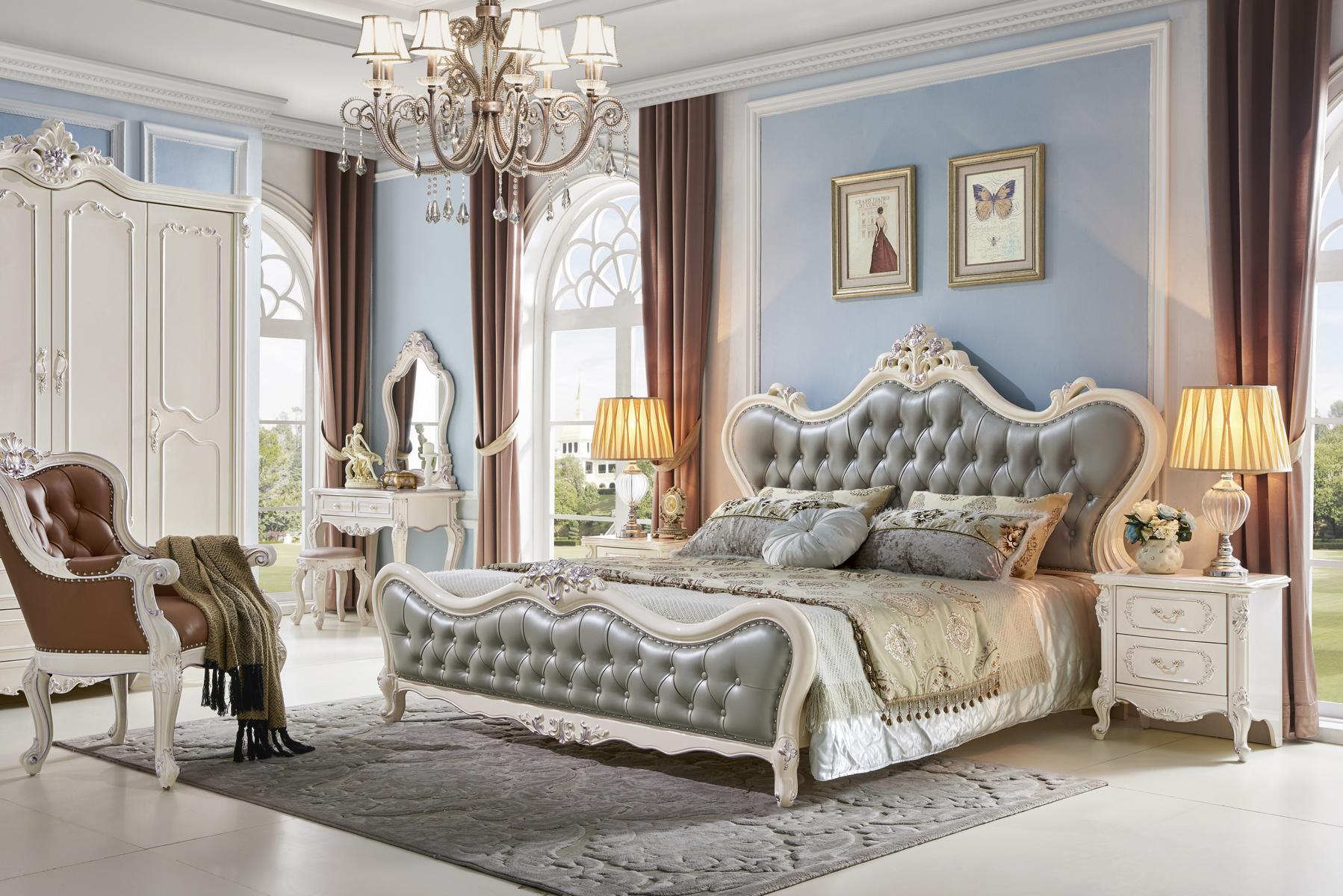 Design Schlafzimmer 6 tlg.Schlafzimmer Komplett Set Bett Nachttisch Schminktisch