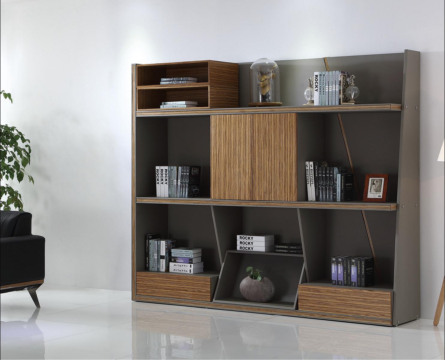 Holzschrank in Schwarz – Elegantes, modernes Design für Wohnzimmer