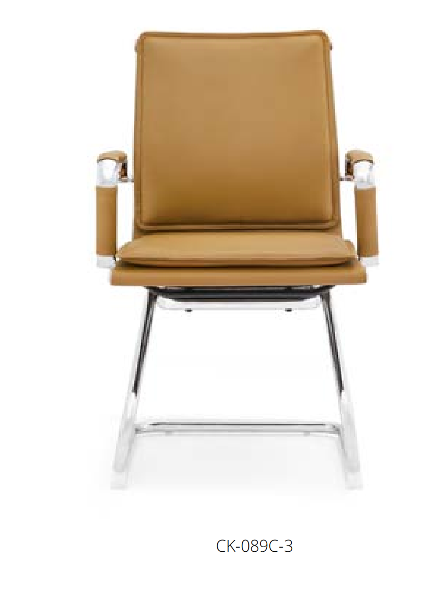 Moderner Kunstlederstuhl in Schwarz mit Edelstahlrahmen