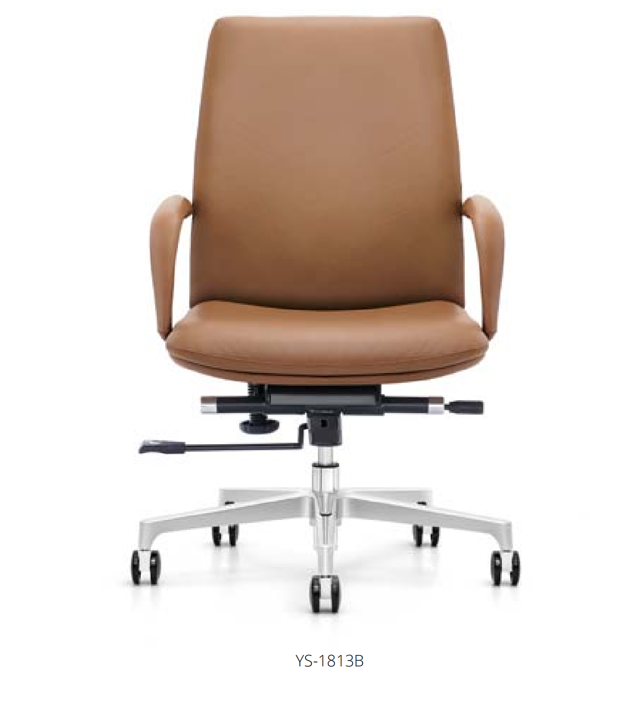 Kunstleder-Sessel in Schwarz mit Edelstahlrahmen, modern und elegant