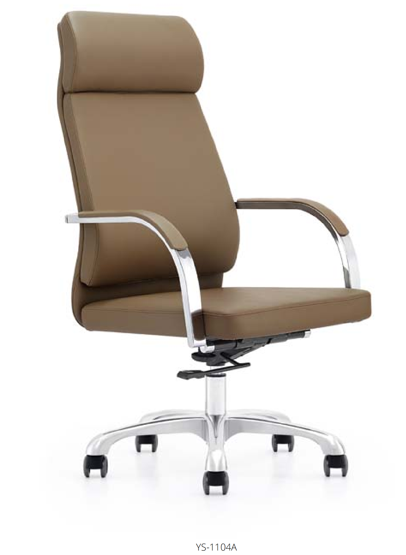 Kunstleder Sessel in Schwarz mit Edelstahlrahmen modern und elegant